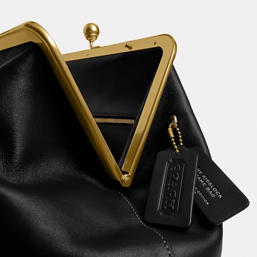 Coach Large Kisslock Frame Bag Designer Crossbody - Picture 2 of 8